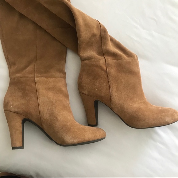 Jessica Simpson OTK Camel Boots - Size 8